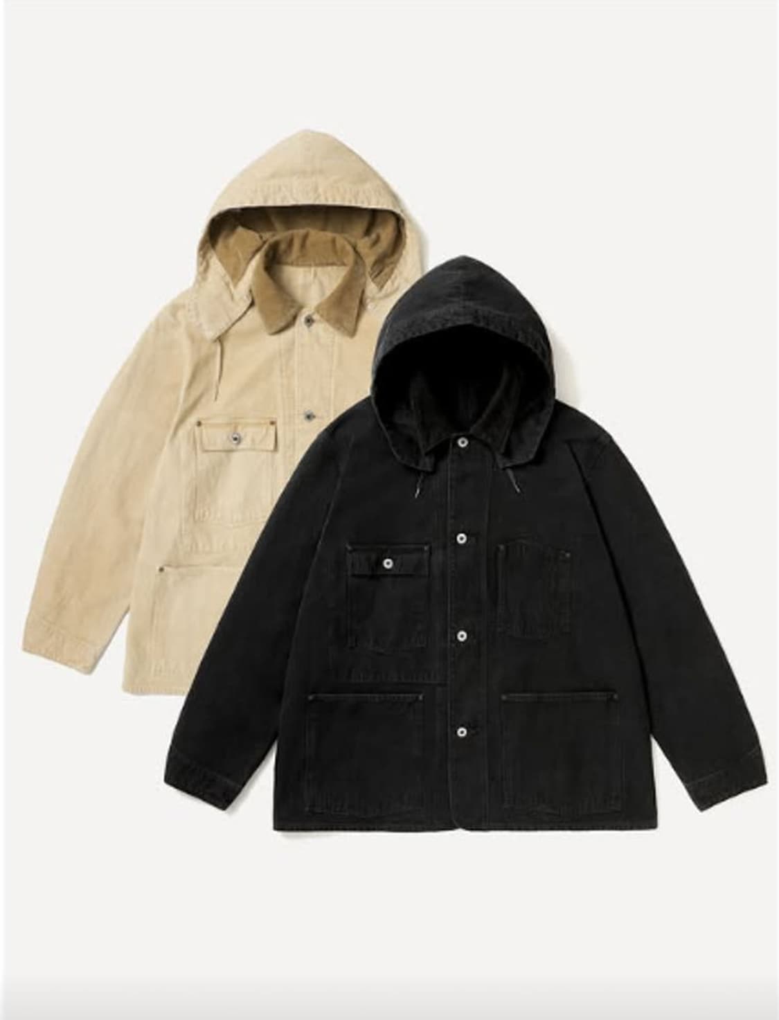 [3] 26ss 아프레쎄 빈티지 실크 헴프 커버올 자켓 상품이미지1