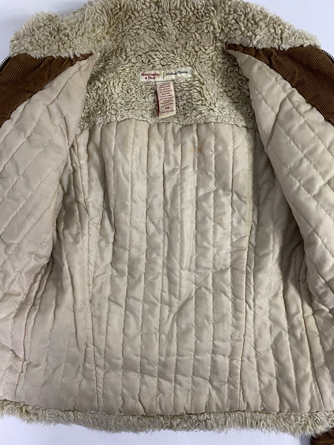 아베크롬비 양털 코듀로이 크롭 자켓 XS 상품이미지6