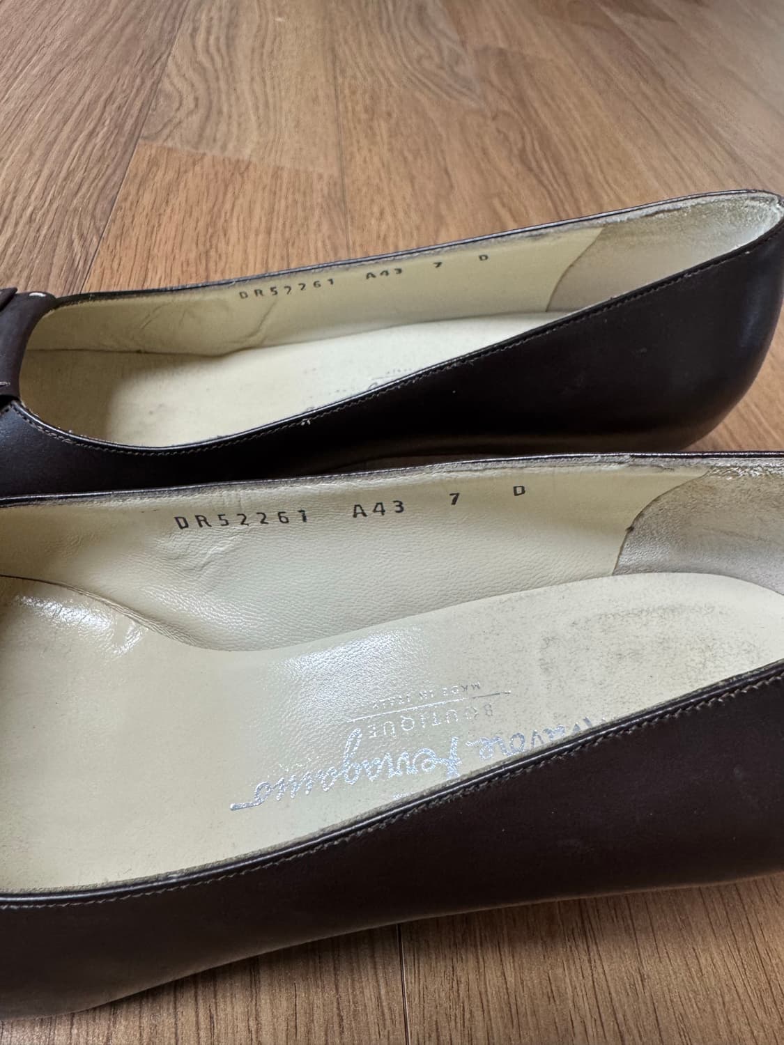 페라가모 여성 펌프스 브라운 7사이즈 상품이미지8