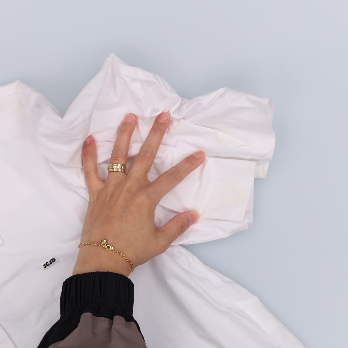 85 쥬시쥬디 반팔 퍼프 크롭 셔츠 0402H1 상품이미지5