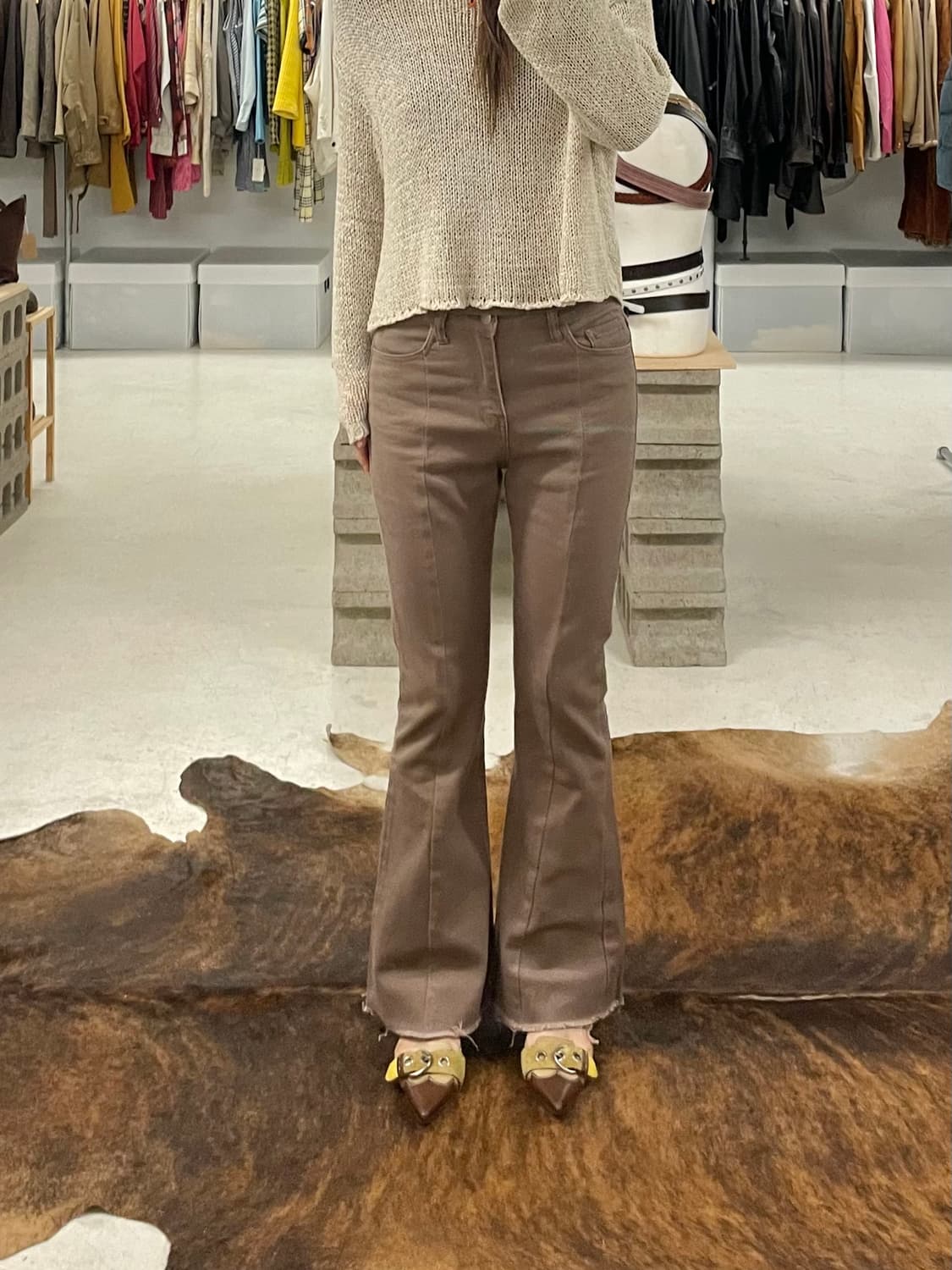 GRL bell bottom flare pants 벨보텀 플레어 팬츠 상품이미지1