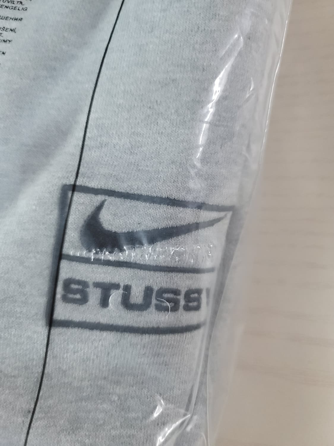 [L]나이키 x 스투시 NRG 워시드 크루넥 맨투맨 그레이 상품이미지7