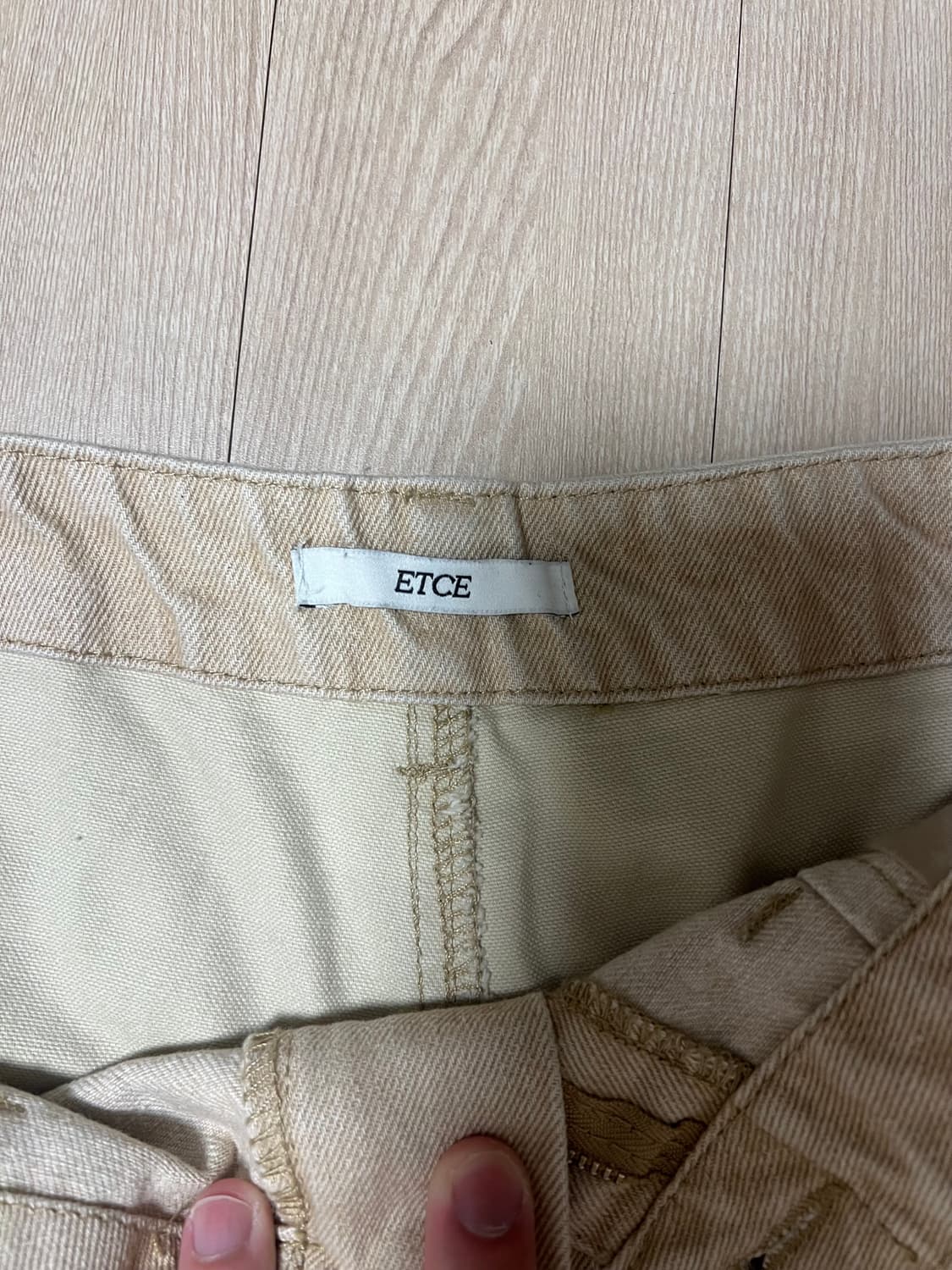 ETCE 레이어드 백 카고 쇼츠 베이지 L 상품이미지5