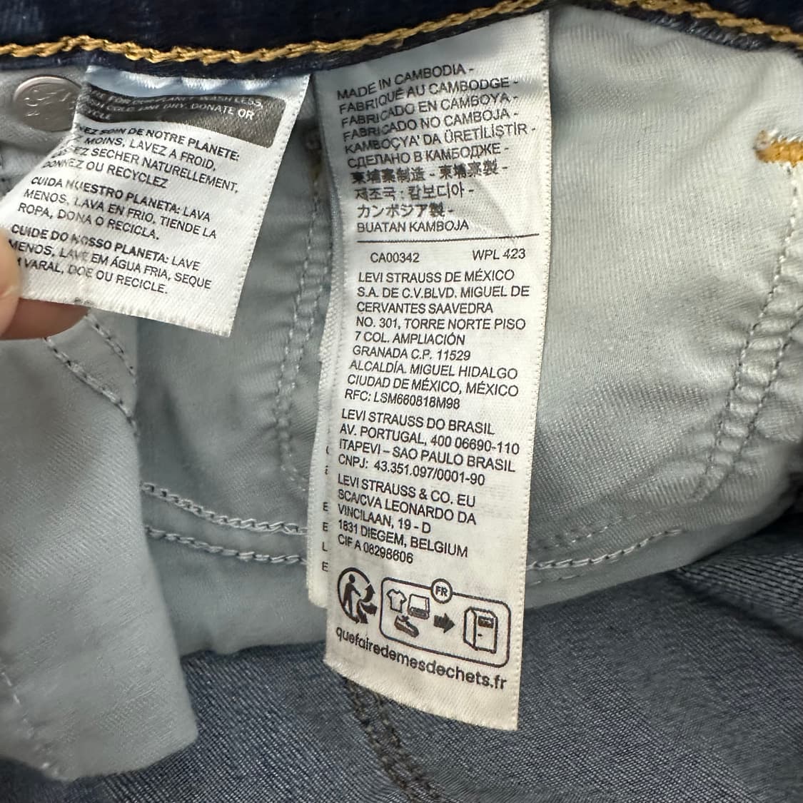 리바이스 여성 데님 청바지 팬츠 27인치 상품이미지7