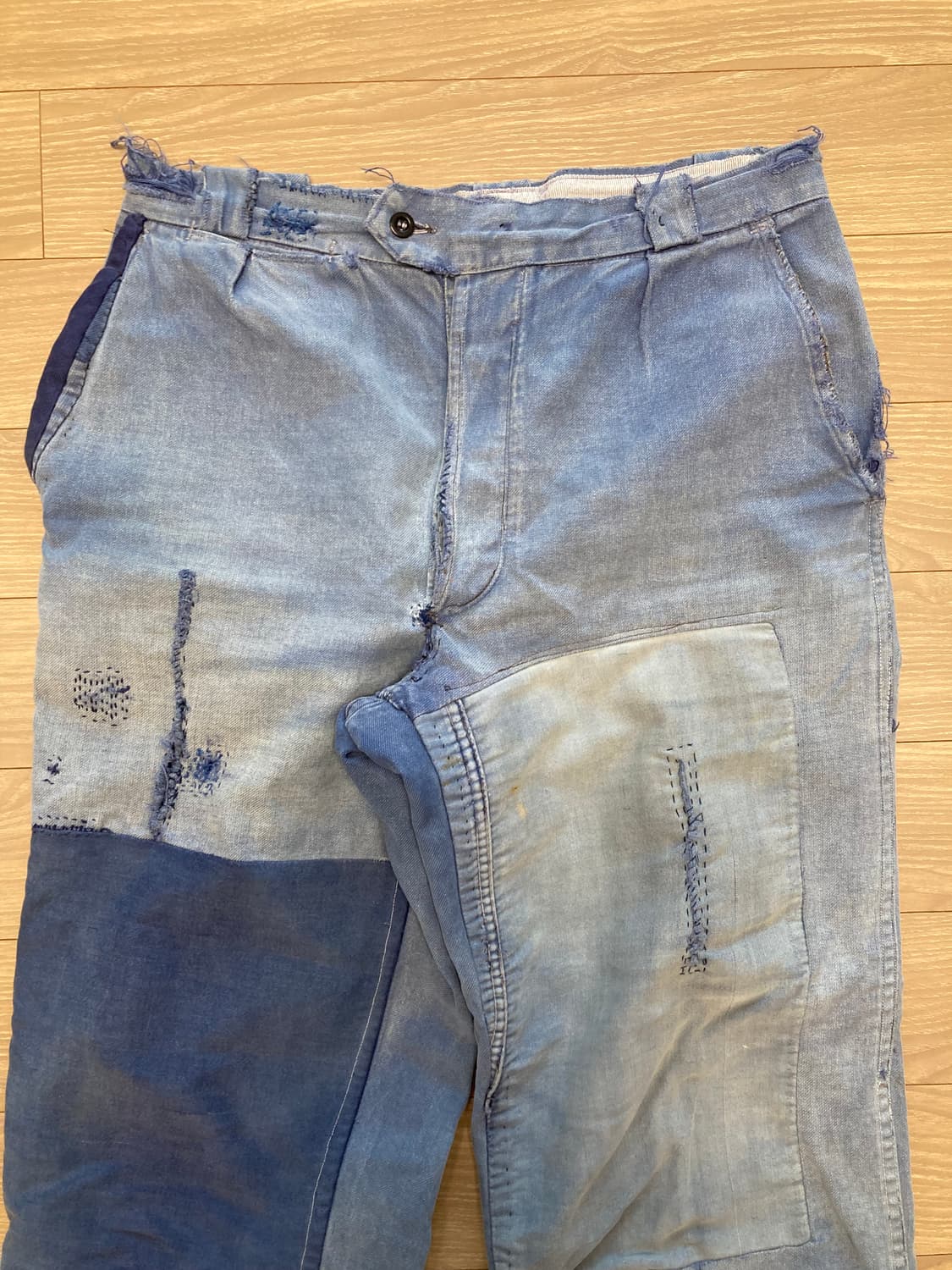 60s 프렌치 워크팬츠 페이드 블루 dumont d'urville 31 상품이미지3