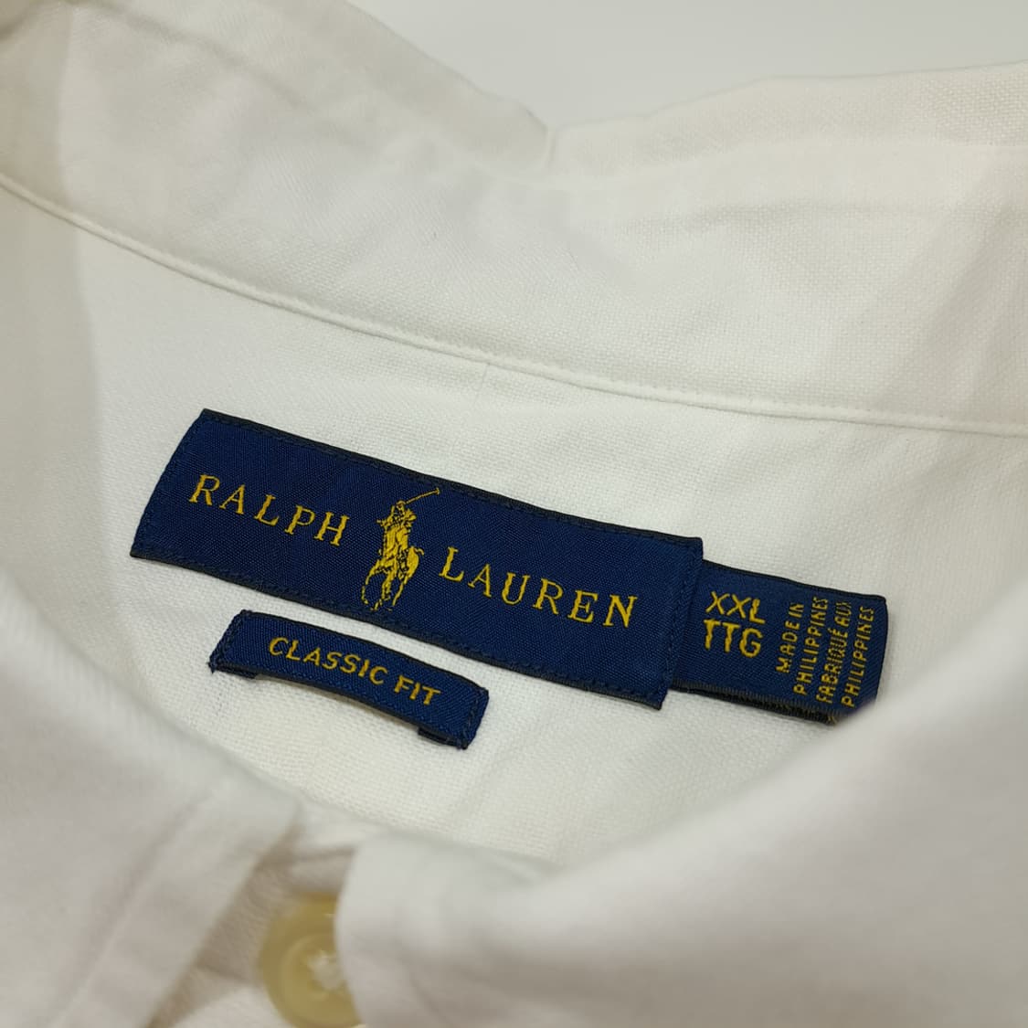 CL722 2XL 폴로 코튼 멀티포니 버튼다운 화이트 셔츠 남방 상품이미지3