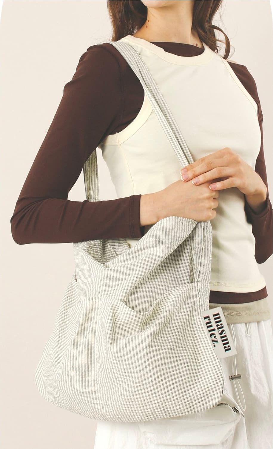 마스마룰즈 에코백 Rabbit eco bag_Pencil line 상품이미지3