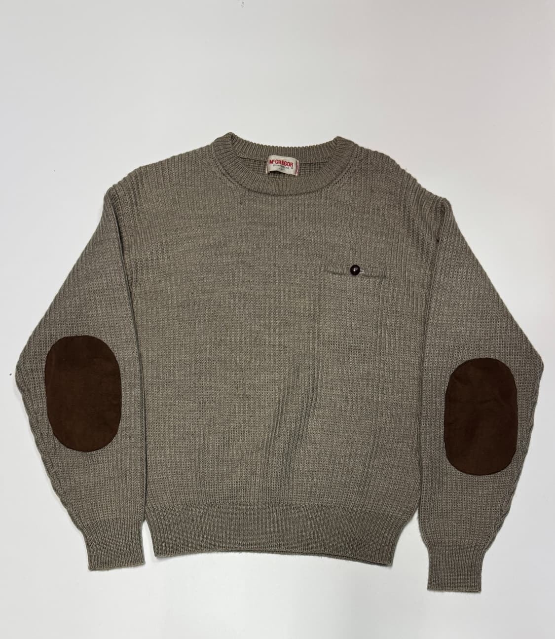 맥그리거 암 패치 니트 일본빈티지 L 상품이미지1