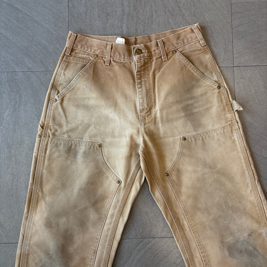 칼하트 정품 브라운 더블니 팬츠 바지 상품이미지2