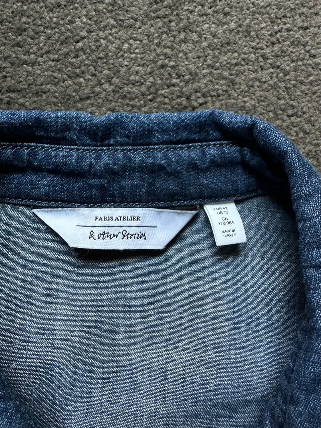 & Other Stories 자수 데님 셔츠 42 [M] 상품이미지3