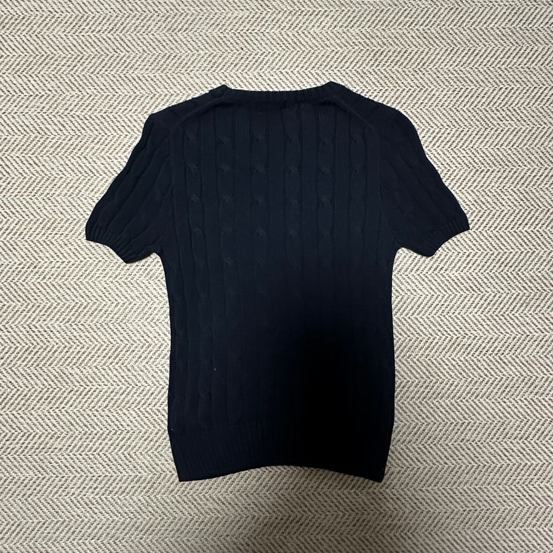 POLO RALPH LAUREN cable knit navy 상품이미지2