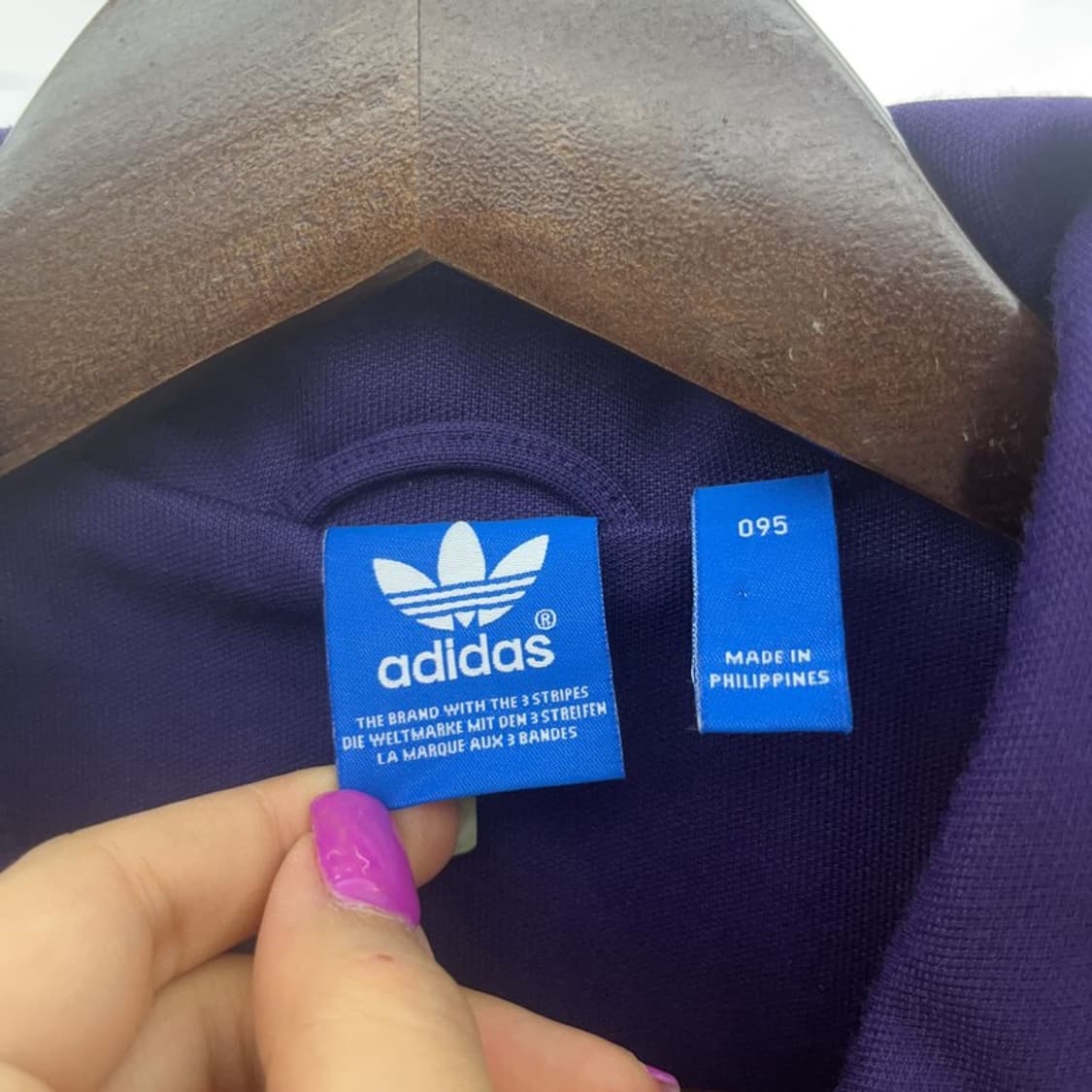 아디다스 Y2K 00's 퍼플핑크 져지 집업 95 C06727 상품이미지5