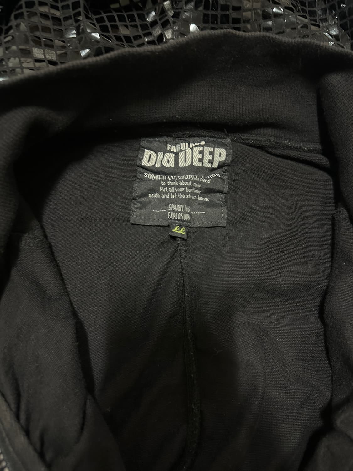 Vkei punk rock shirring hood zip up 상품이미지3