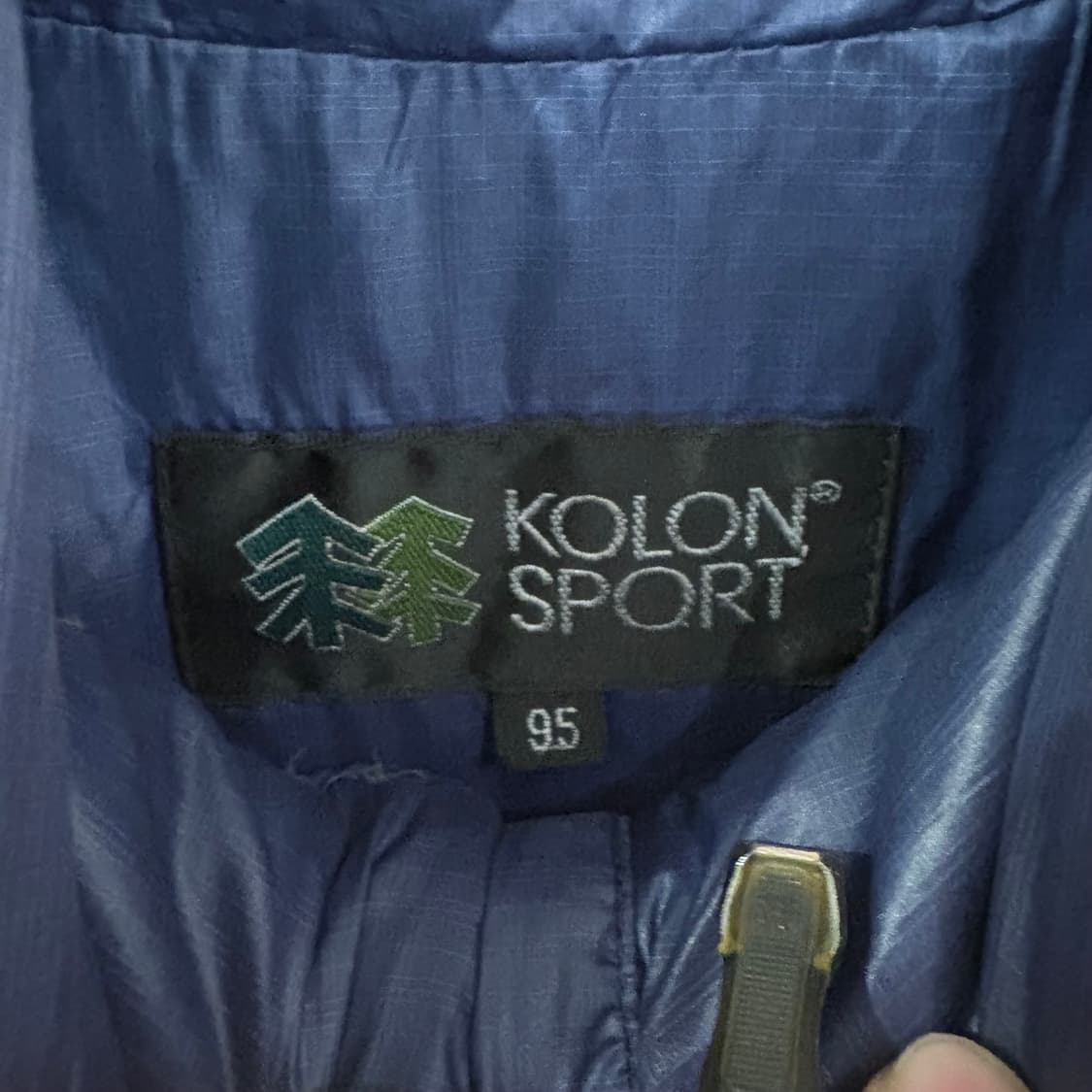 코오롱스포츠 네이비 경량 패딩 자켓 상품이미지5