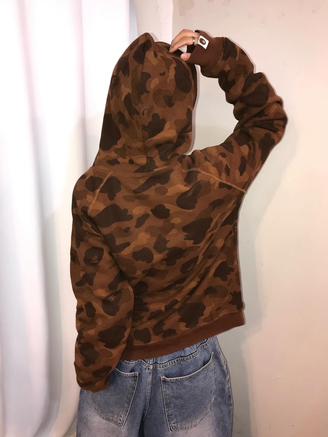 Bape Reversible Brown Hood Zip-Up ⭐️레어⭐️ 상품이미지3