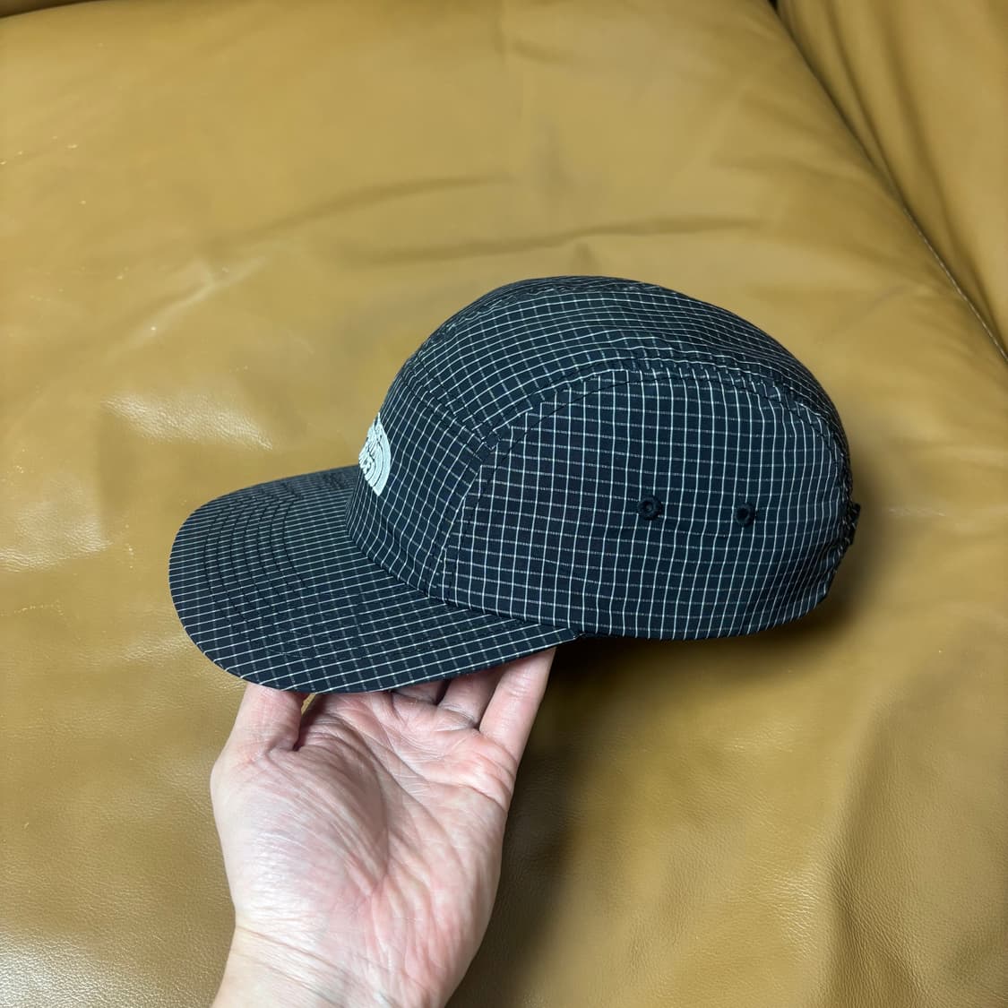 나나미카 노스페이스 퍼플라벨 캠프캡 모자 그리드 블랙 상품이미지4