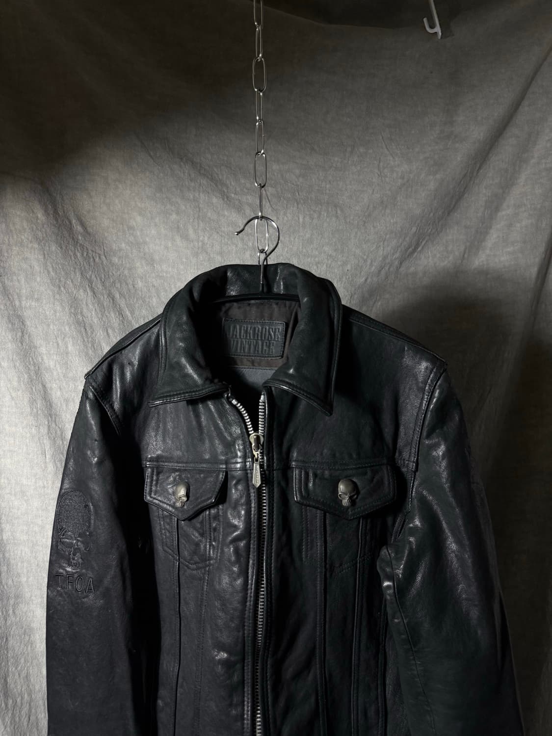 JACKROSE “TFOA” Skull Cow Leather Jacket 상품이미지3