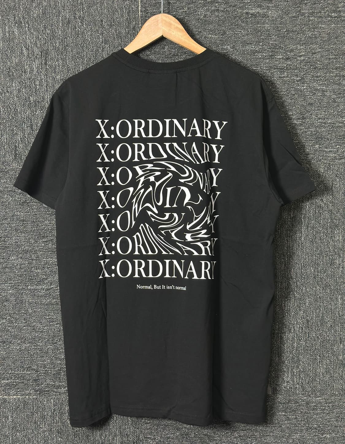 X:ORDINARY 프린팅 반팔 티셔츠 블랙 50 상품이미지1