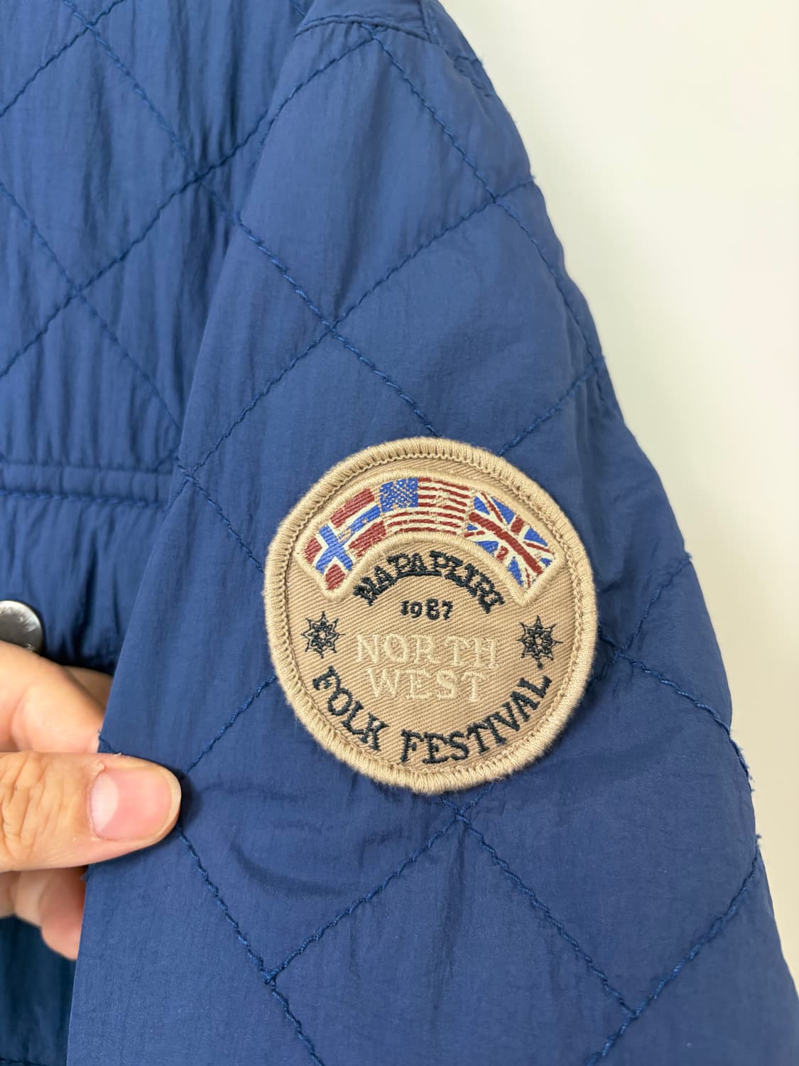 나파피리 남성 퀼팅 자켓 네이비 95 상품이미지4