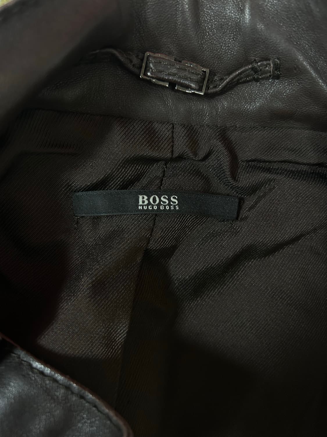 Hugo Boss 브라운 가죽 자켓 상품이미지3