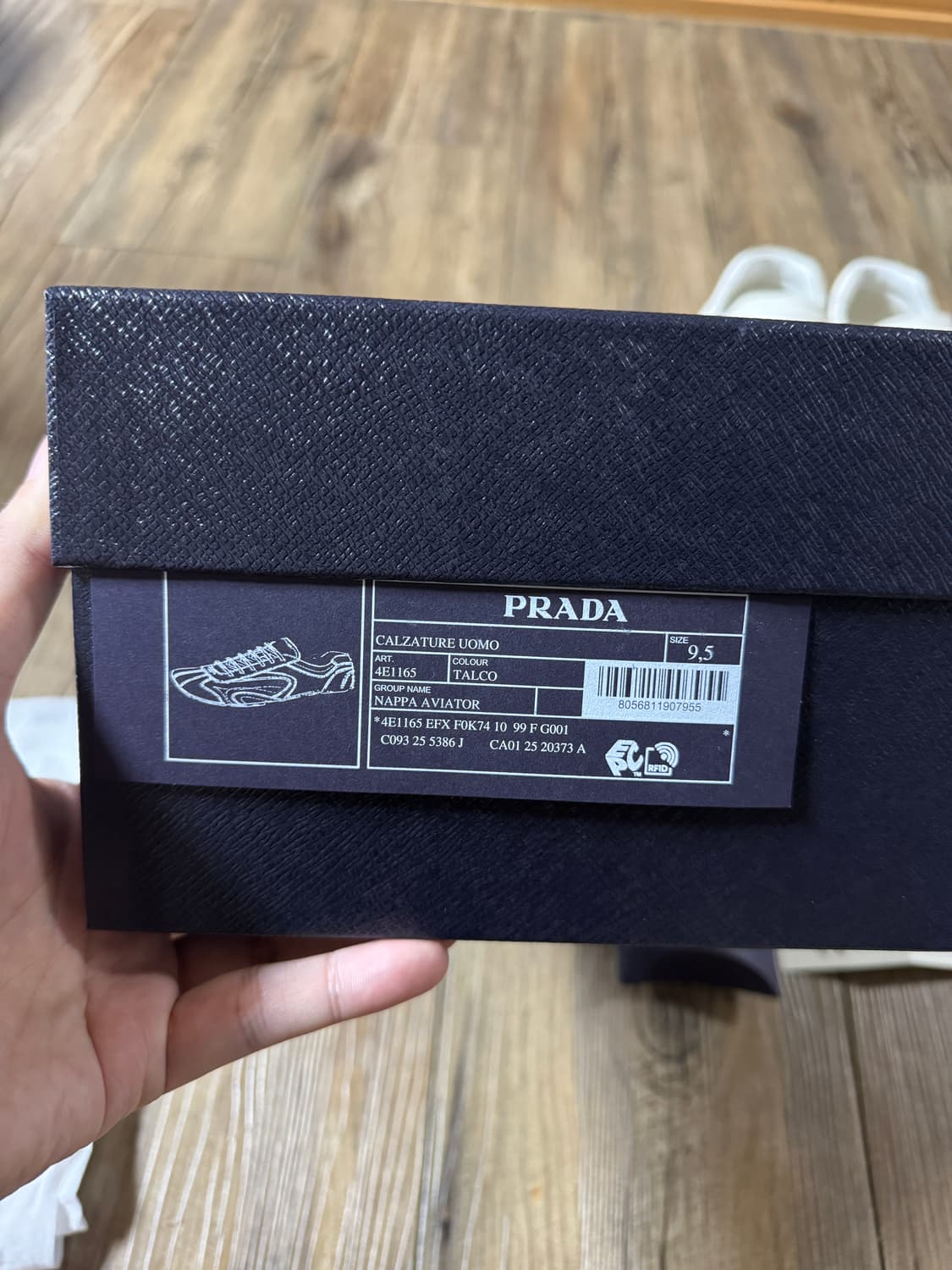 프라다 26SS 몬테카를로 레더 스니커즈 9.5 상품이미지7
