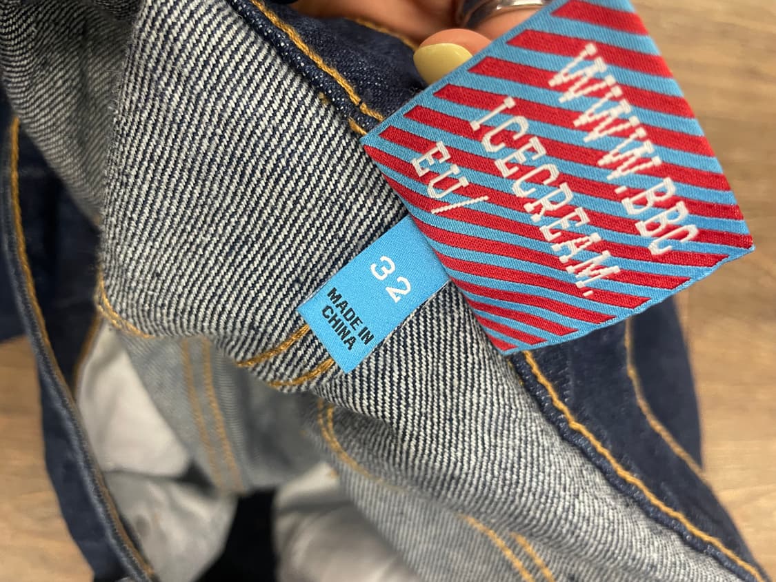 BBC 러닝독 데님 팬츠 개바지 32사이즈 상품이미지4