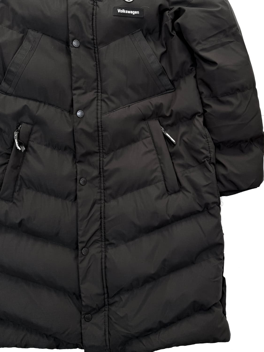 폭스바겐 블랙 롱패딩 상품이미지2