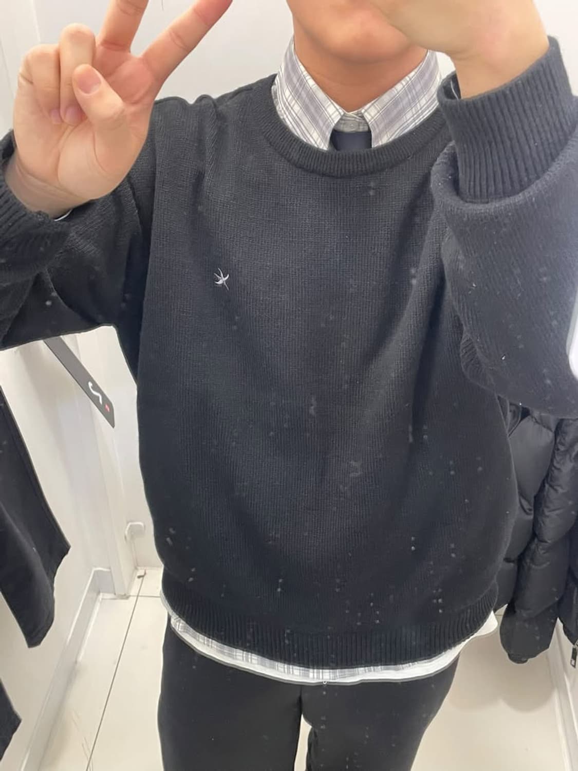 Tcm 블랙 로고 니트 상품이미지1