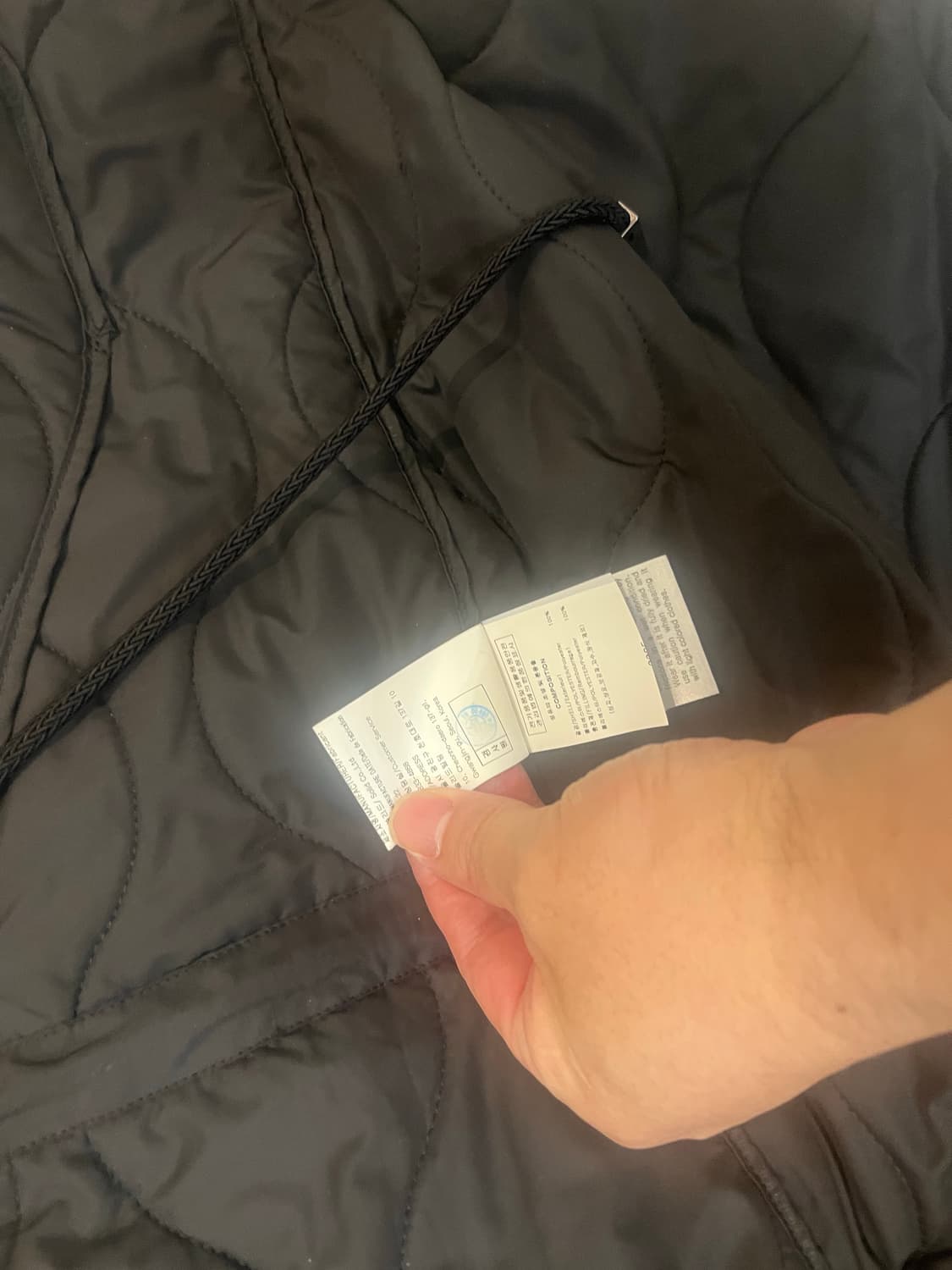 우영미 패디드  하프코트 블랙48 상품이미지5