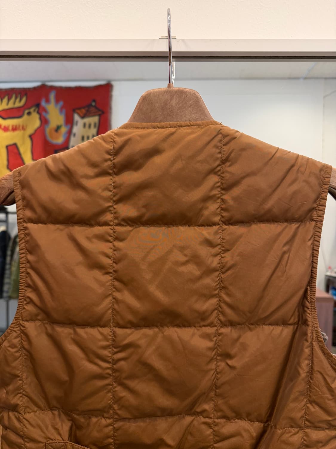 80s Eddie Bauer 에디바우어 구스다운 트위드 베스트 상품이미지5