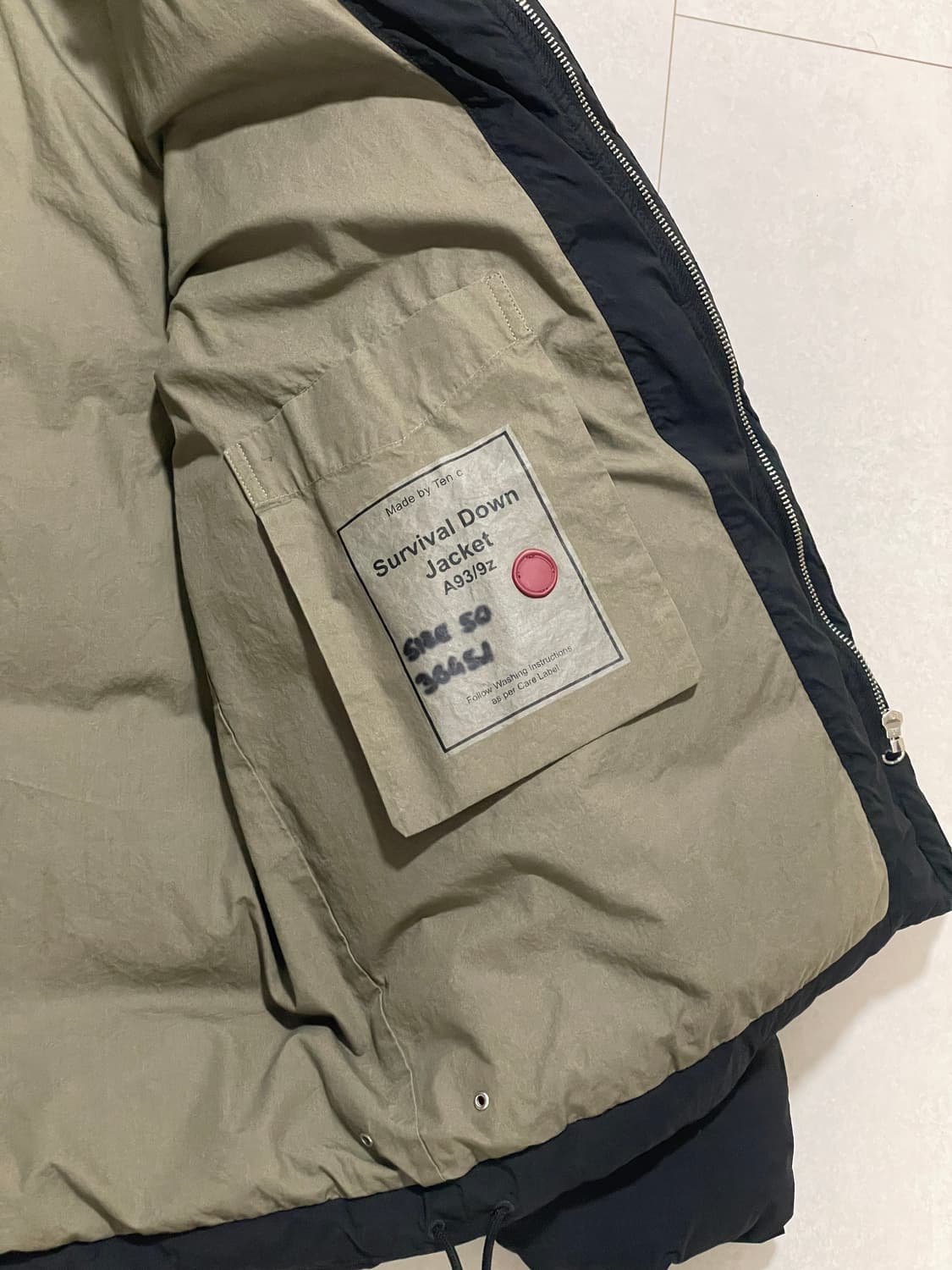 탠씨 서바이벌 패딩 50 사이즈 상품이미지2