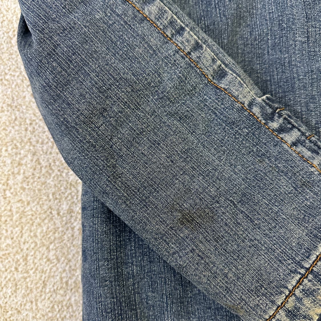 90 게스 데님 후드 롱자켓 0324D 상품이미지5