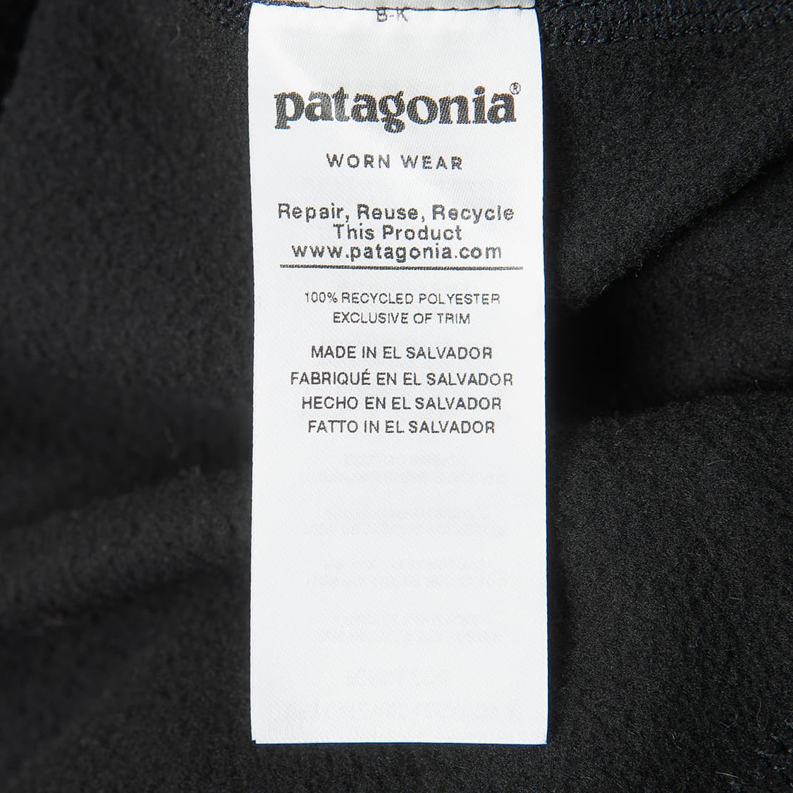 [115] 파타고니아 마이크로D 플리스 풀오버 블랙 STY26176 상품이미지7