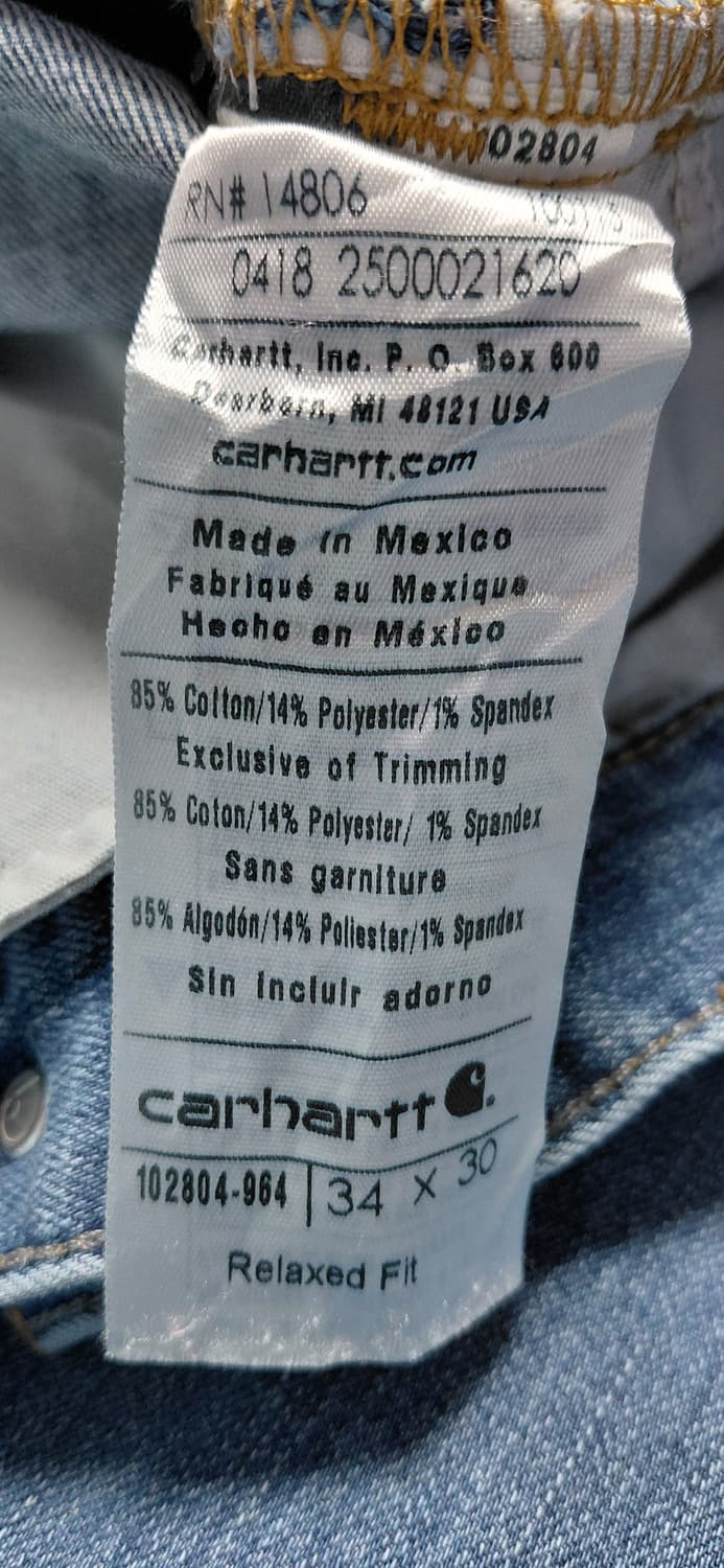 Carhartt 칼하트 남성 릴렉스핏 청바지 34x30(무료배송) 상품이미지5