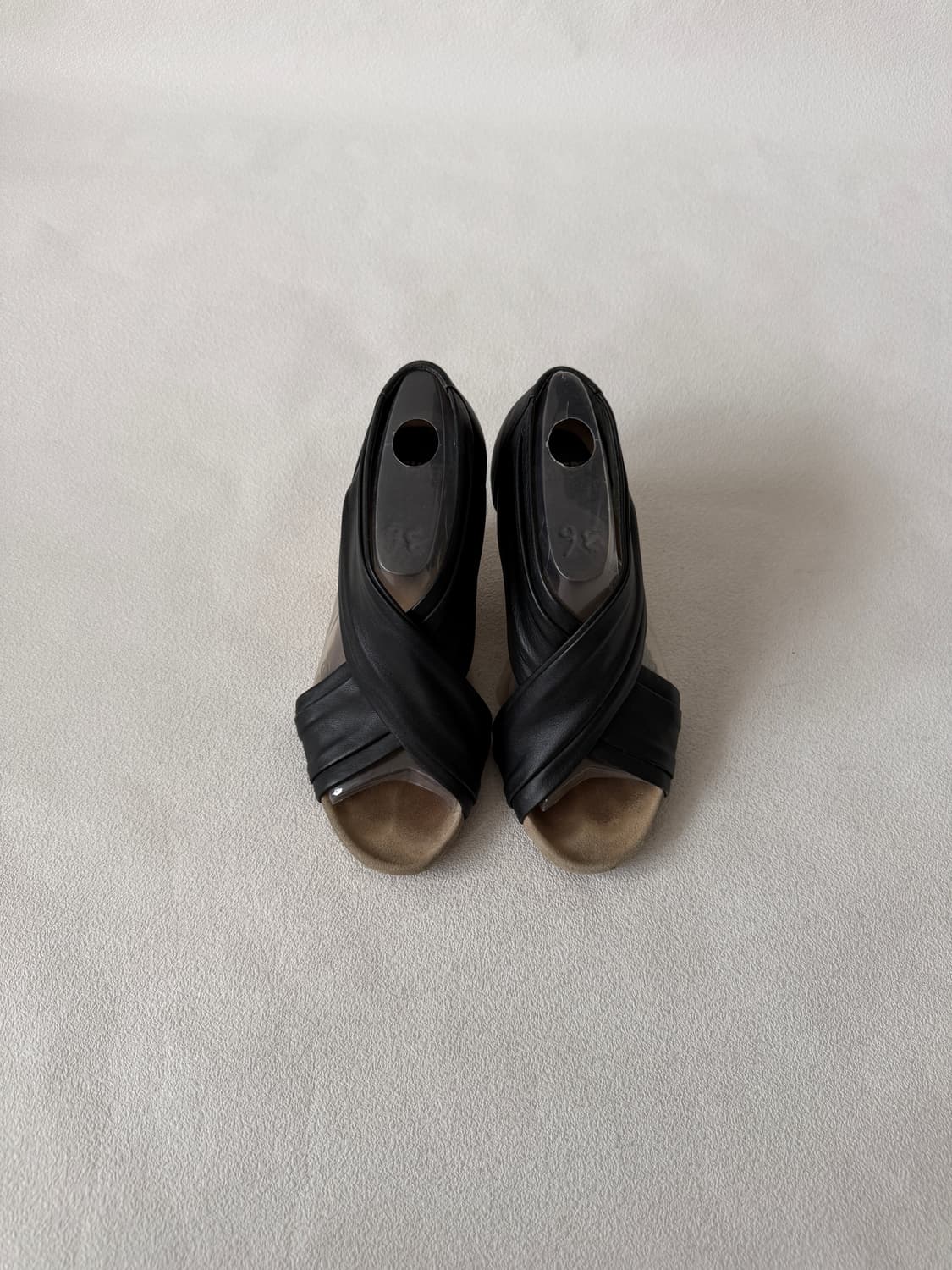 [EU36]캠퍼(CAMPER) 레더 우드굽 웨지힐 상품이미지2