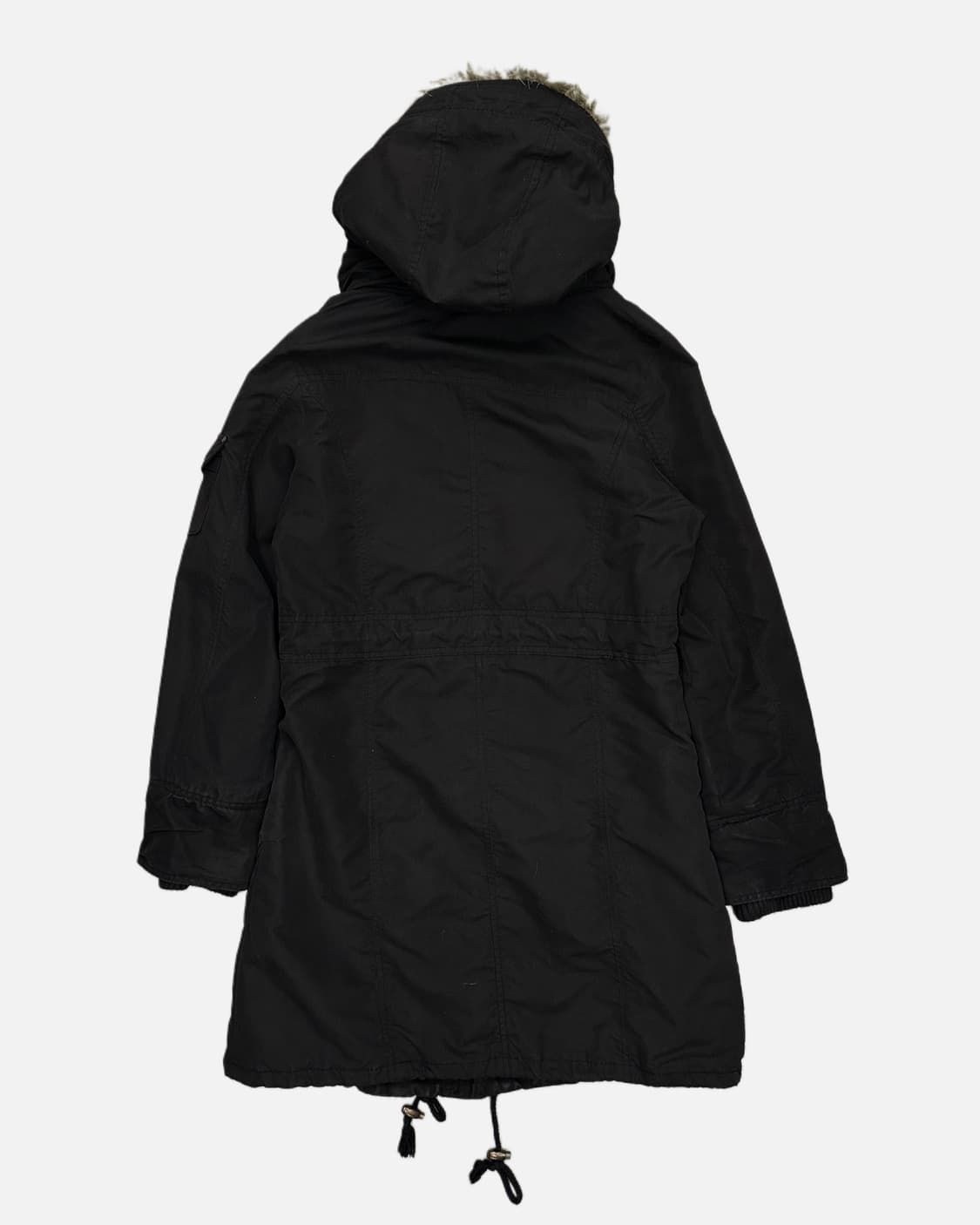 black fur hood field parka 상품이미지5