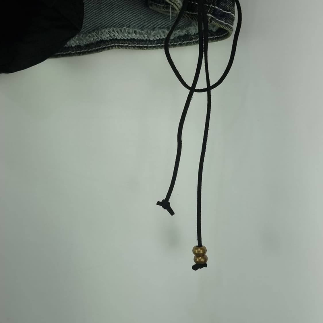 [일본빈티지] Y2K 사이드 레이스 퍼 데님 미니스커트 M18358 상품이미지6