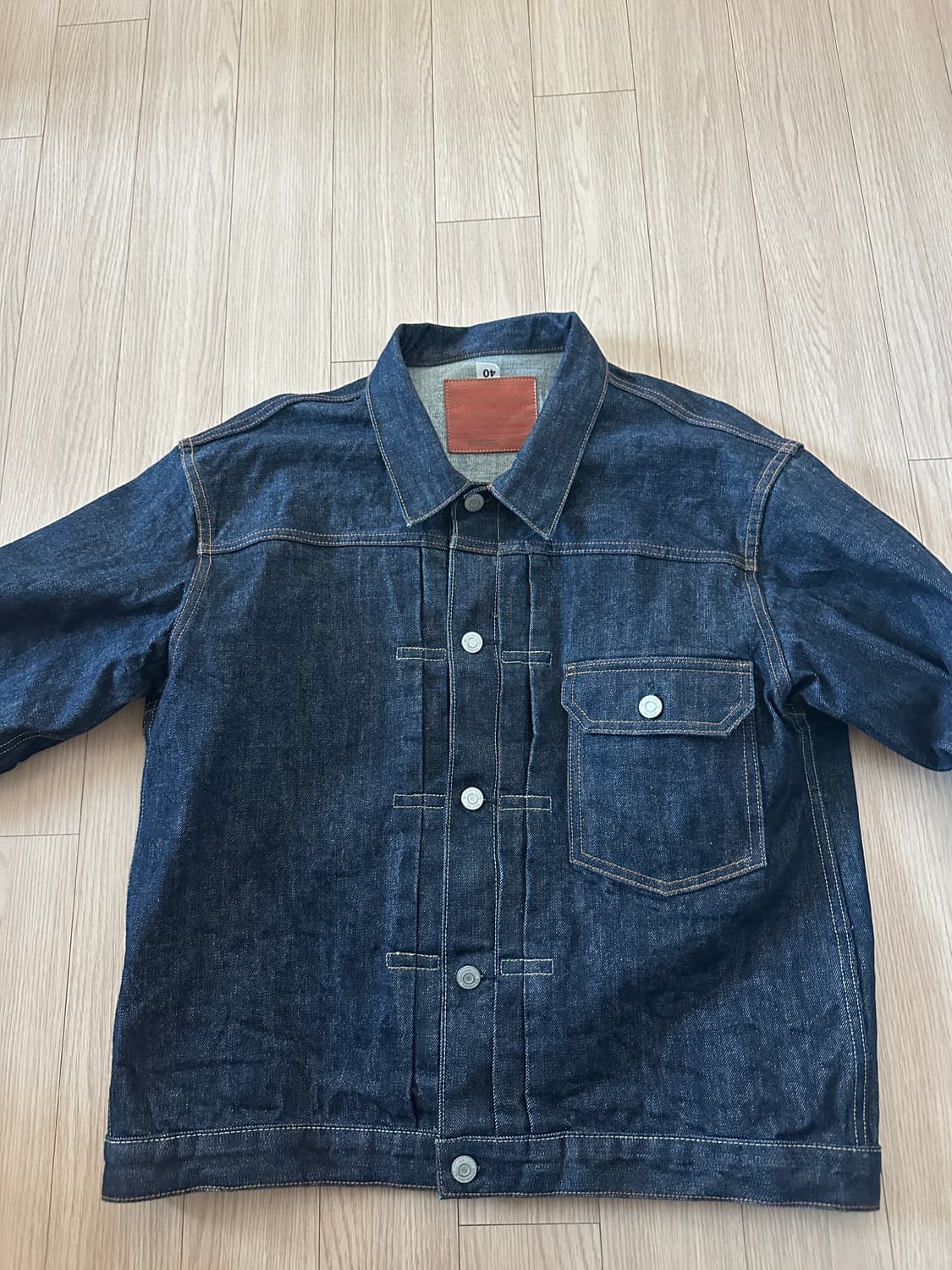 아웃스탠딩 SELVEDGE DENIM 1ST JACKET_INDIGO 상품이미지1