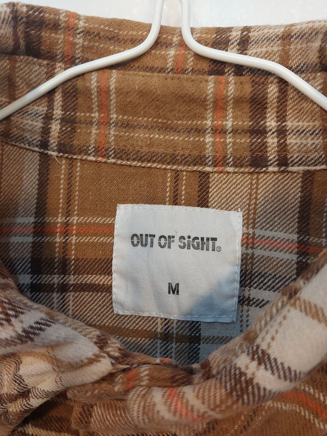 out of sight 웨스턴 플란넬 헌팅 셔츠 90~95 체감 상품이미지7