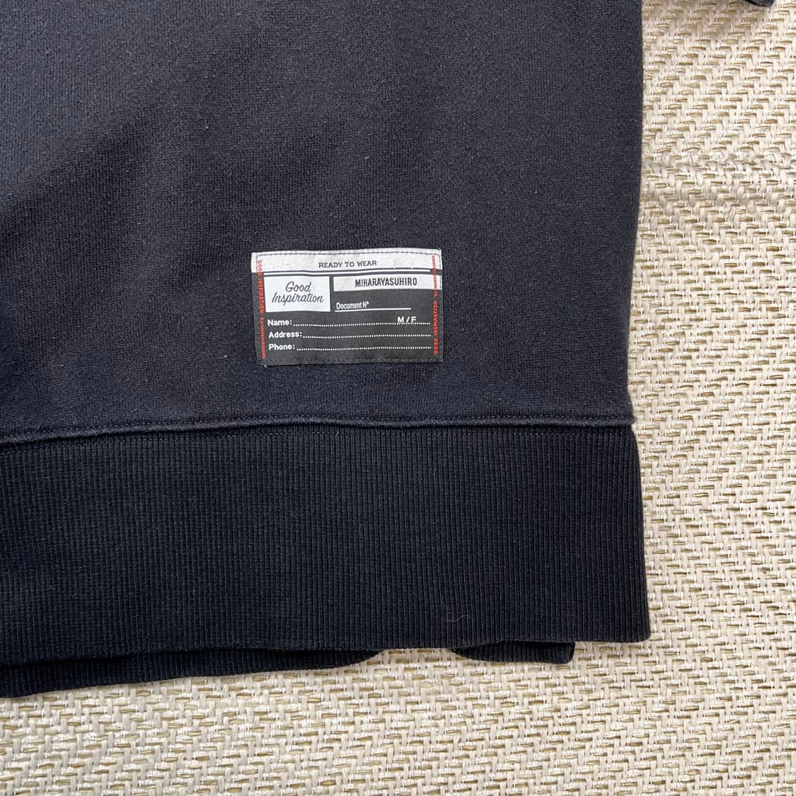 미하라야스히로xgu 백프린팅 스웻셔츠 r2290 상품이미지6