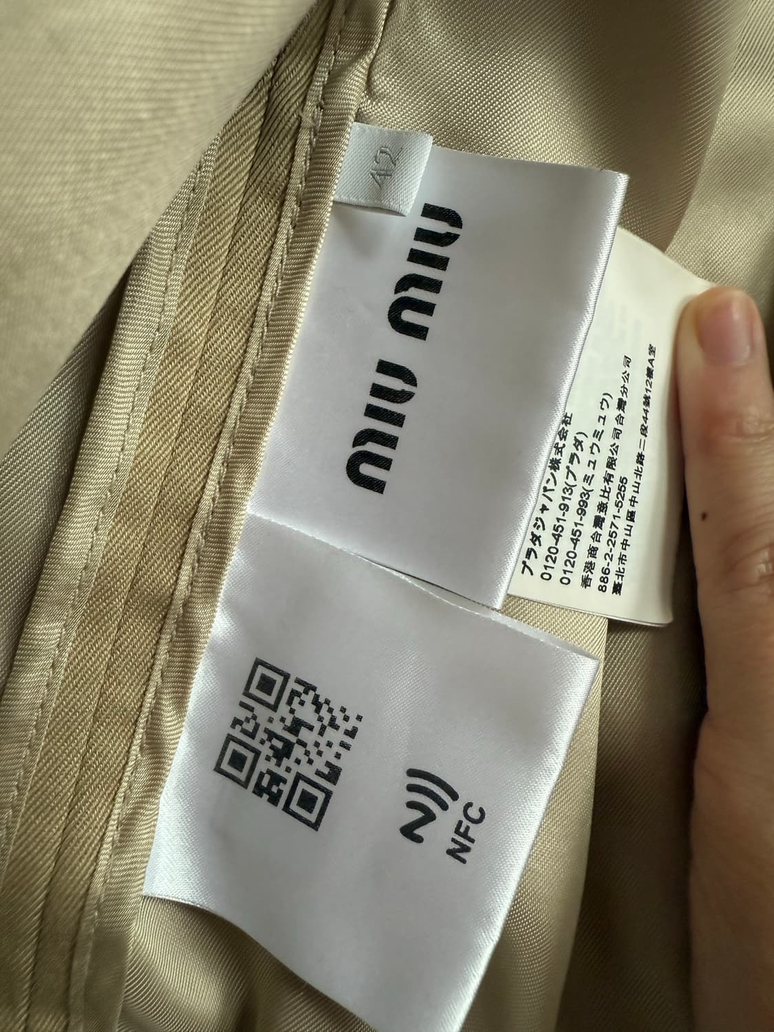 미우미우 miumiu 치노 블루종 재킷 42사이즈  상품이미지4