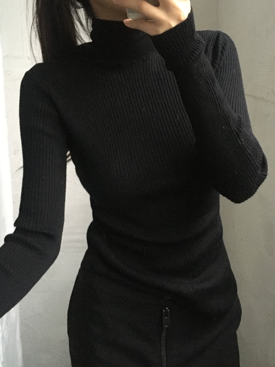 Prada 프라다 블랙 터틀넥 울 니트  상품이미지3