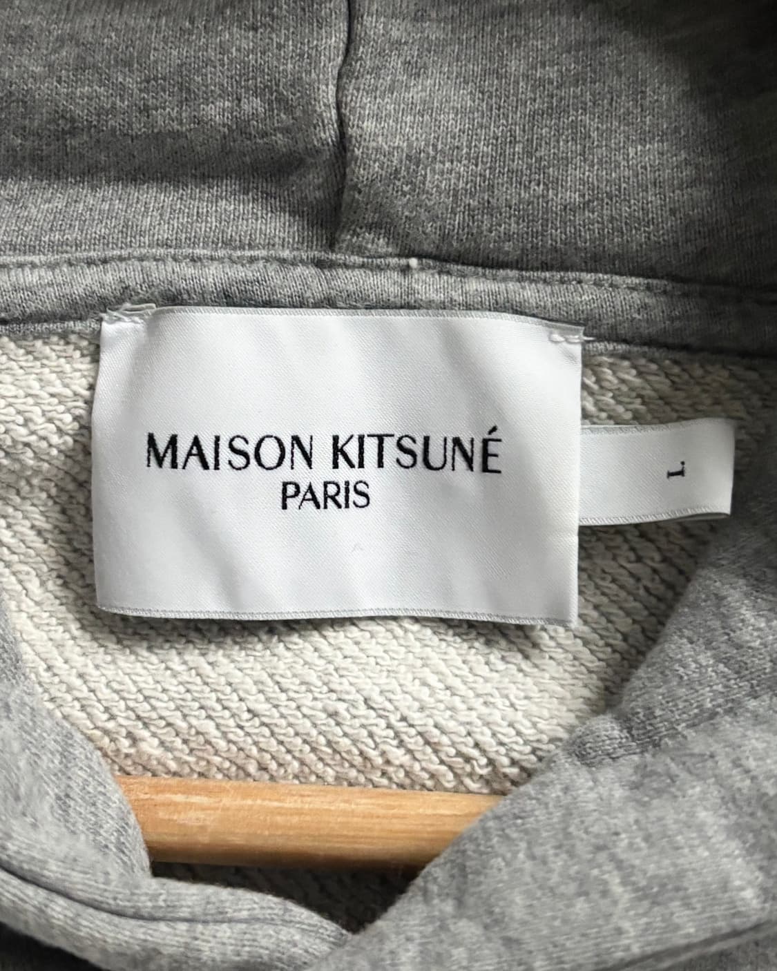 MaisonKitsune 메종키츠네 폭스패치 그레이컬러 후드티 상품이미지5