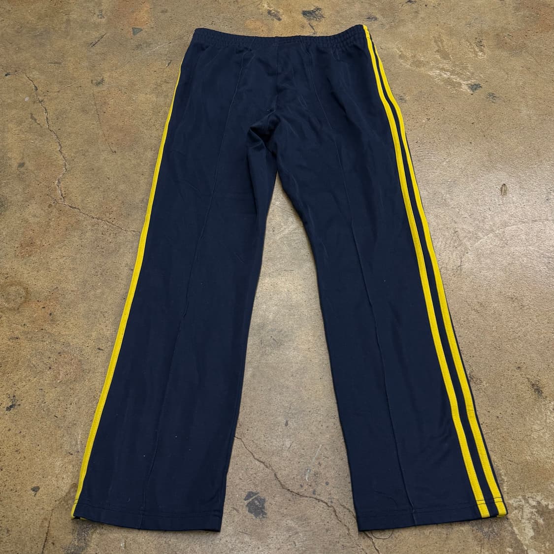 [정품/95] 아디다스 삼선 트레이닝 바지 네이비 옐로우 b17 상품이미지3