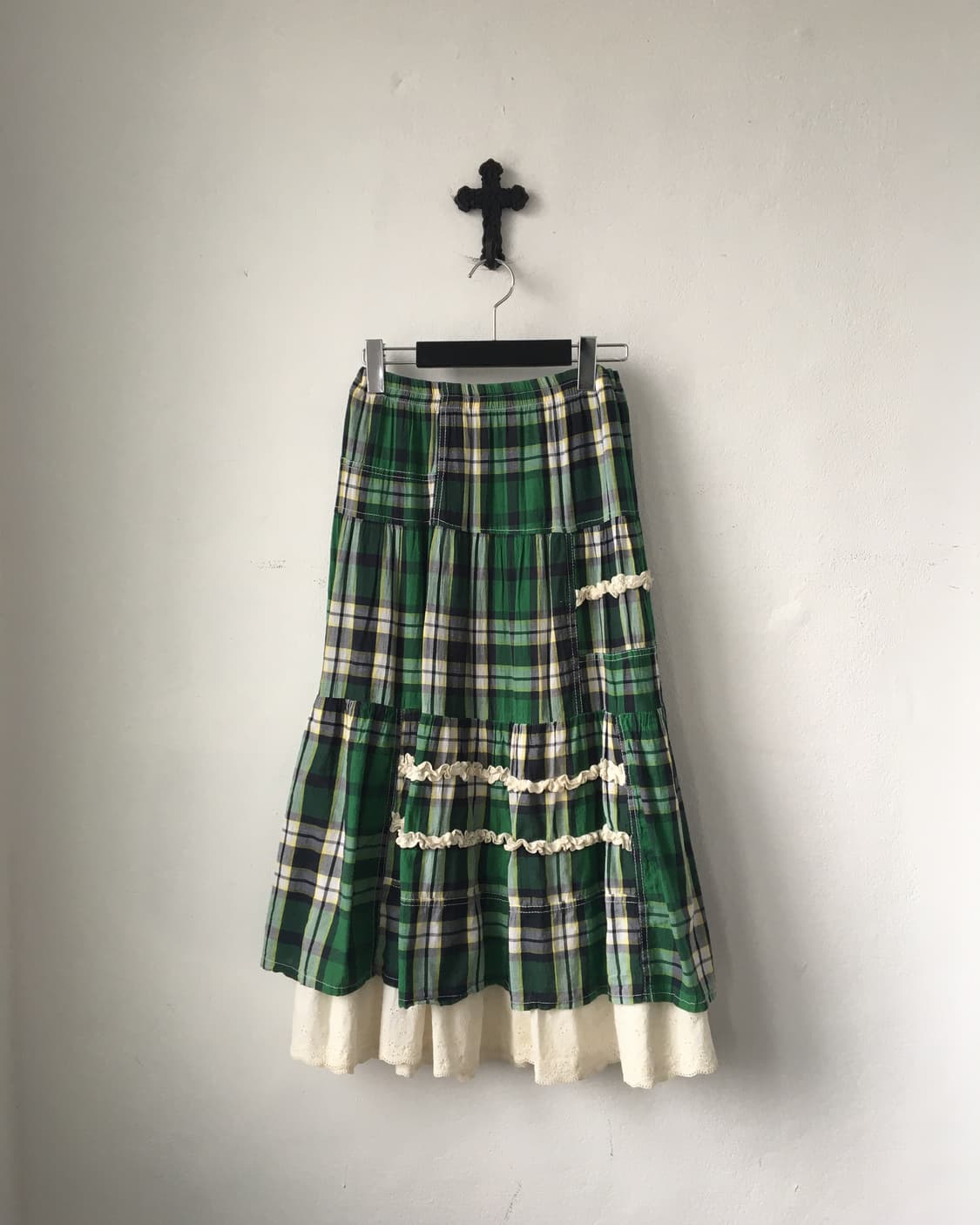 Check pattern skirt 상품이미지1