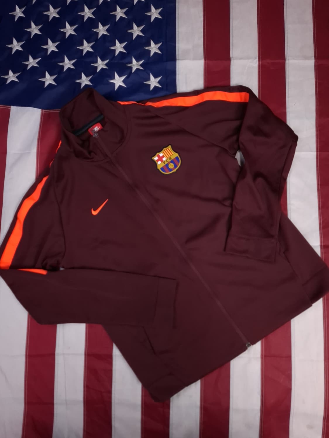 새제품급 오리지날 나이키 FC 버간디 바르셀로나 져지 상품이미지1