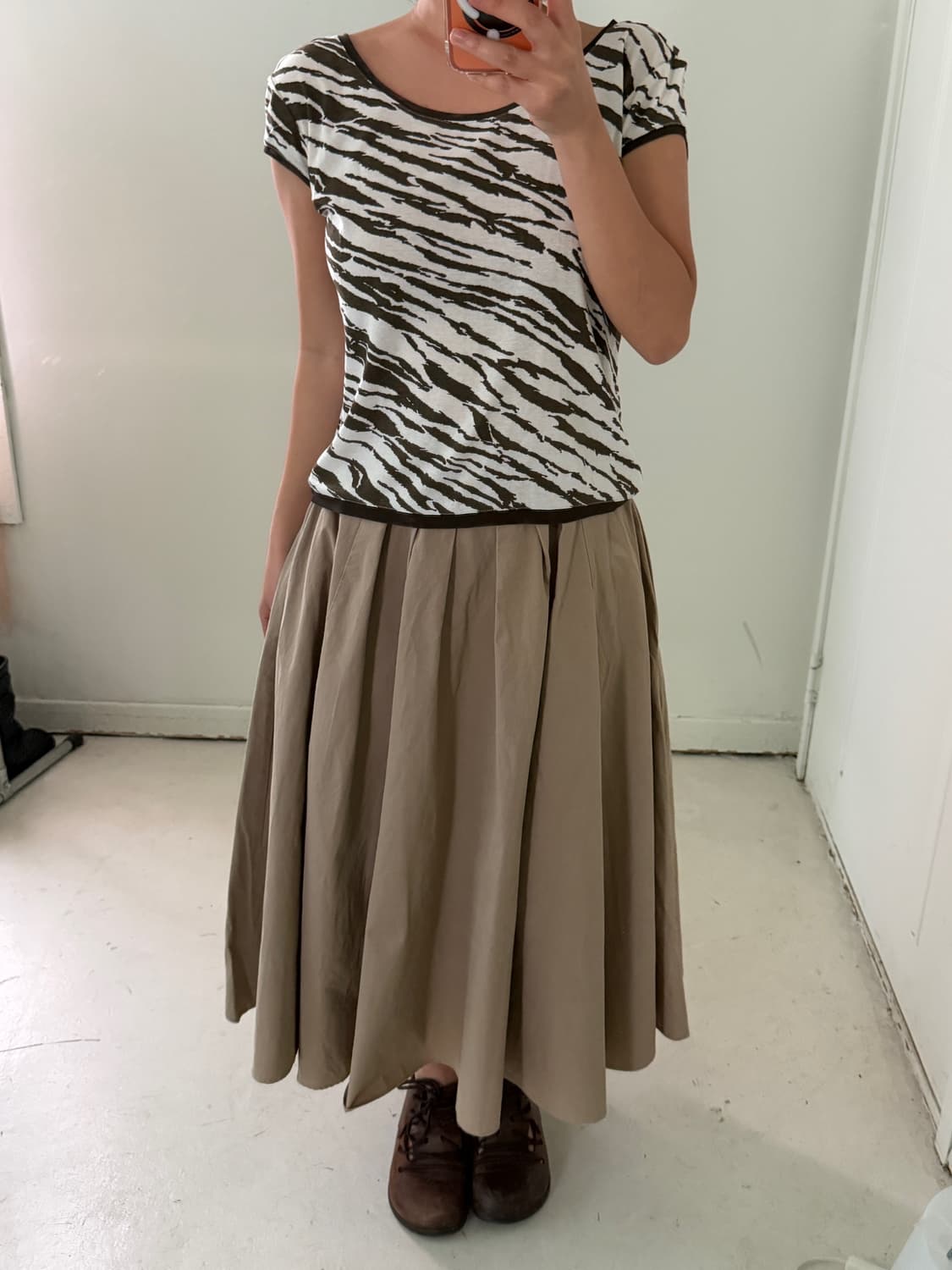 일본빈티지 y2k 지브리 슬림 탑 티셔츠 상품이미지2