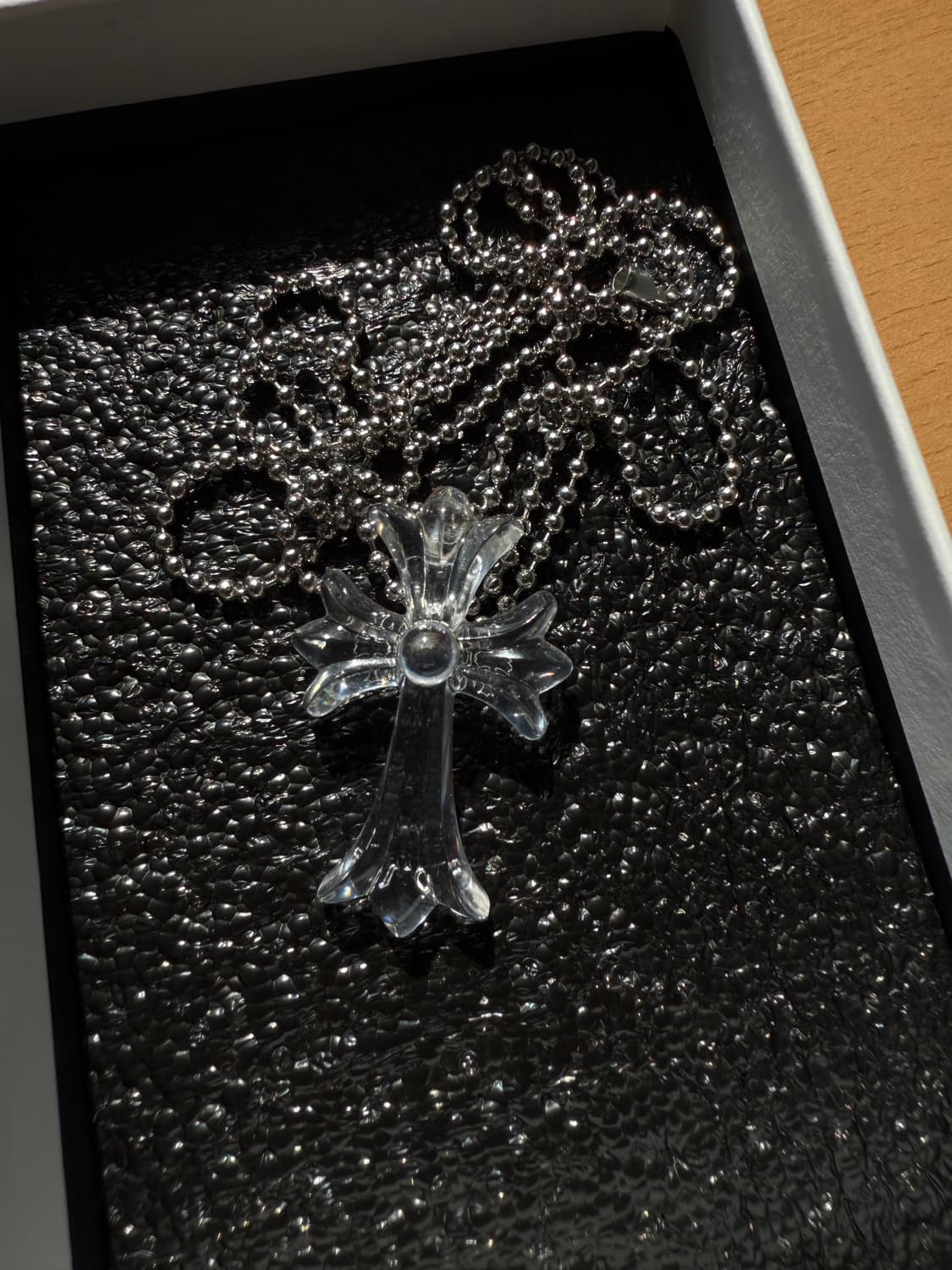 [chrome hearts] 크롬하츠 실리크롬 CH 크로스 펜던트 클리어 상품이미지2