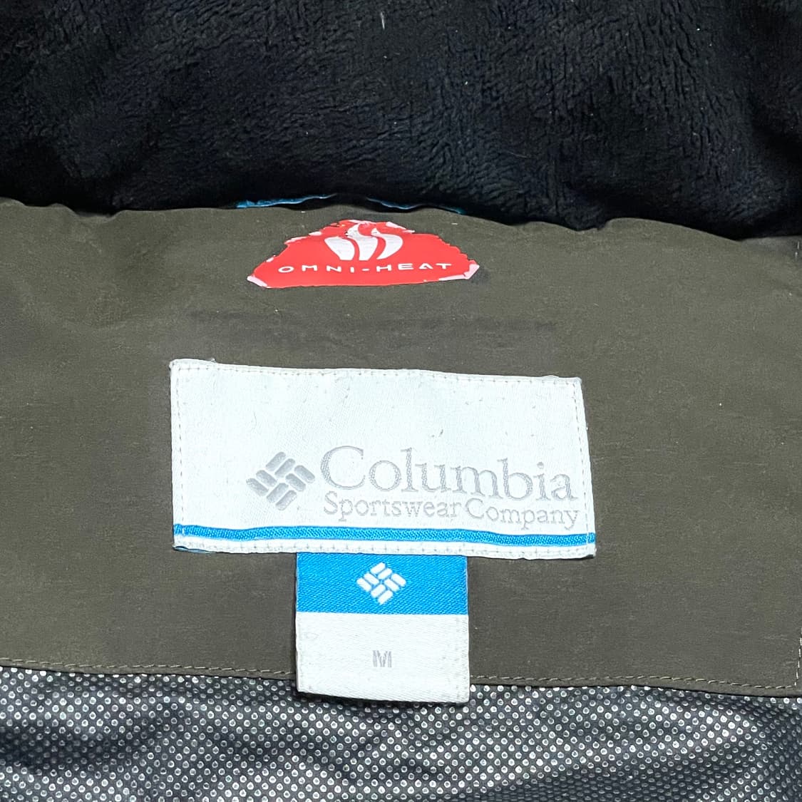 컬럼비아 카키 구스다운 포켓 패딩점퍼 남성M  상품이미지5