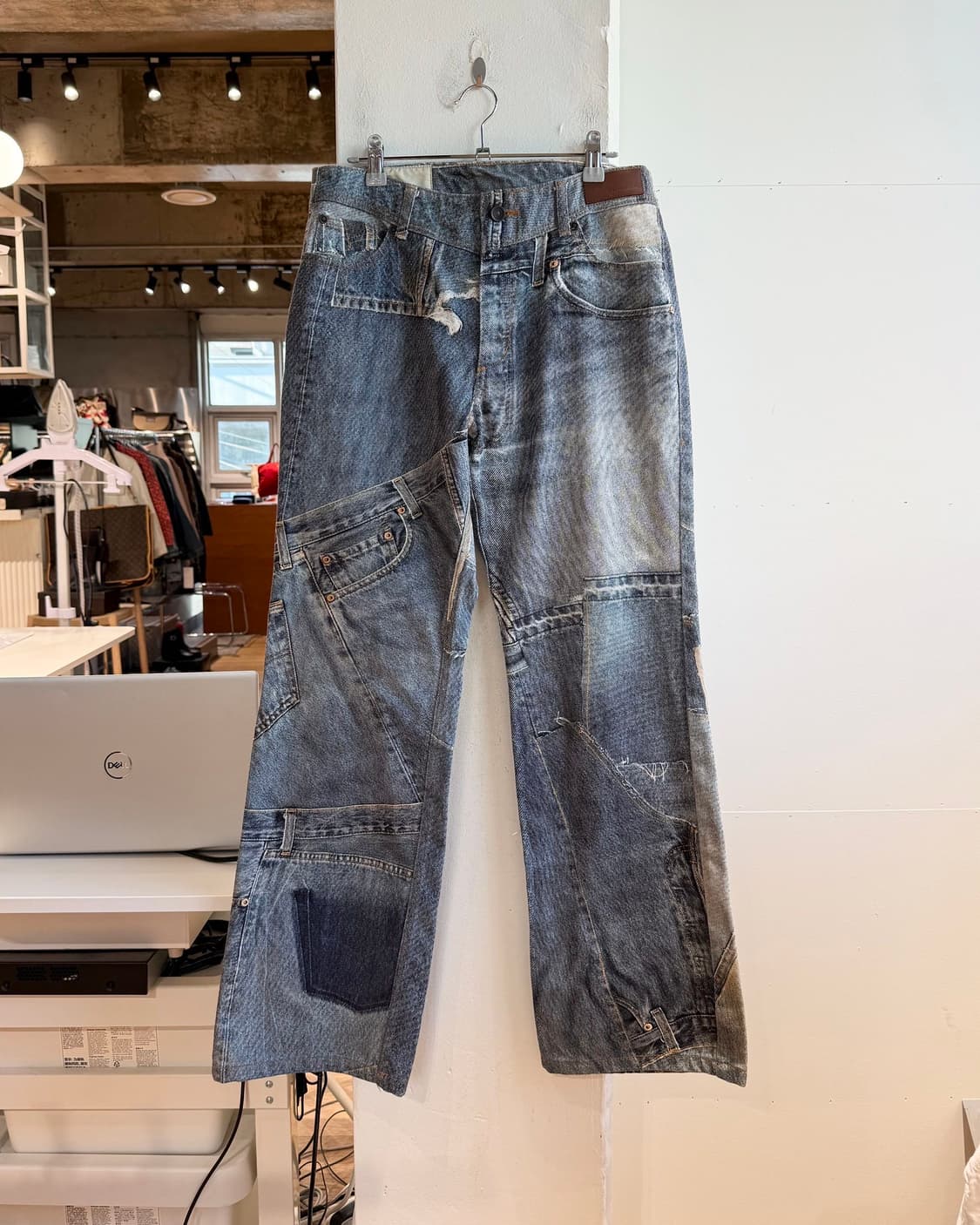 앤더슨벨 데님 빈티지 리워크 팬츠  상품이미지2
